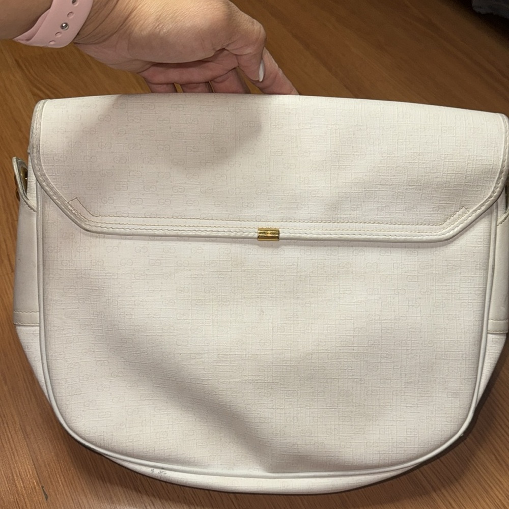 Vintage white shoulder bag - Picture 8 of 11